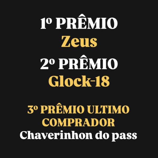 3 PREMIOS / 3 GANHADORES